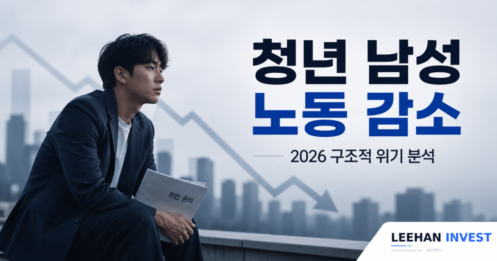 남성 청년 경제활동참가율 7.6% 하락 OECD 최대 노동 위기