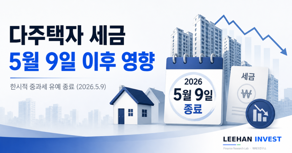 양도세 중과 5월 9일 종료 다주택자 실효세율 82.5% 매물