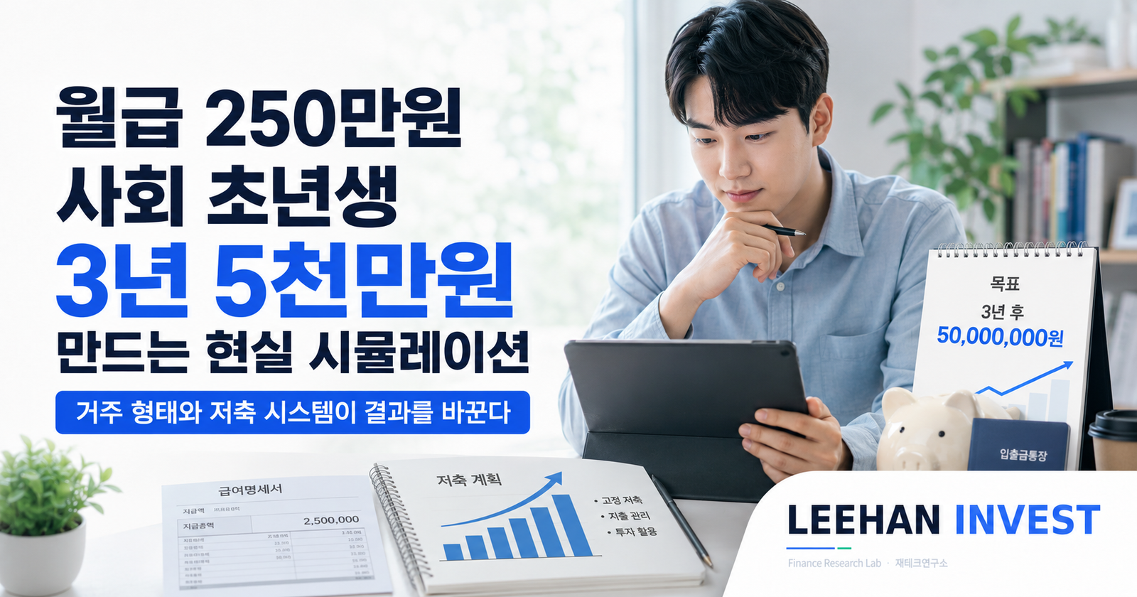월급 250만원 사회 초년생 3년 5천만원 만드는 현실 시뮬레이션