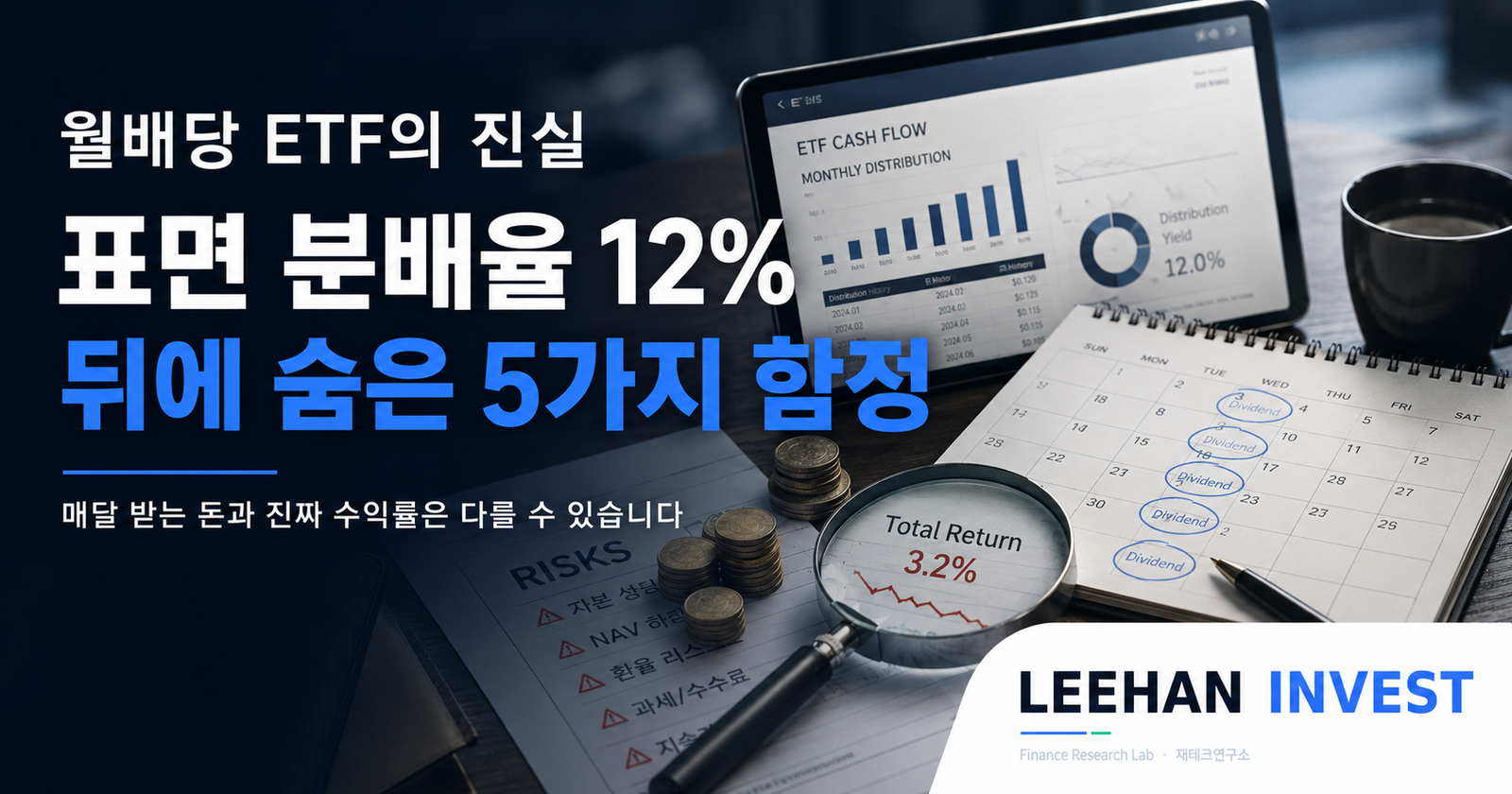 월배당 ETF의 진실 — 표면 분배율 12% 뒤에 숨은 5가지 함정