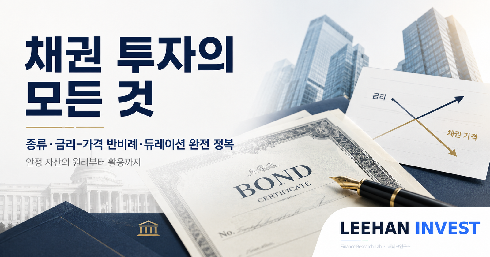 채권 투자의 모든 것 — 종류·금리-가격 반비례·듀레이션 완전 정복