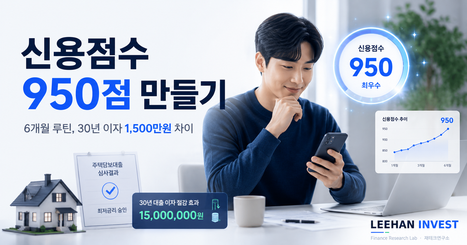 신용점수 950점 만든 직장인의 6개월 루틴 7가지