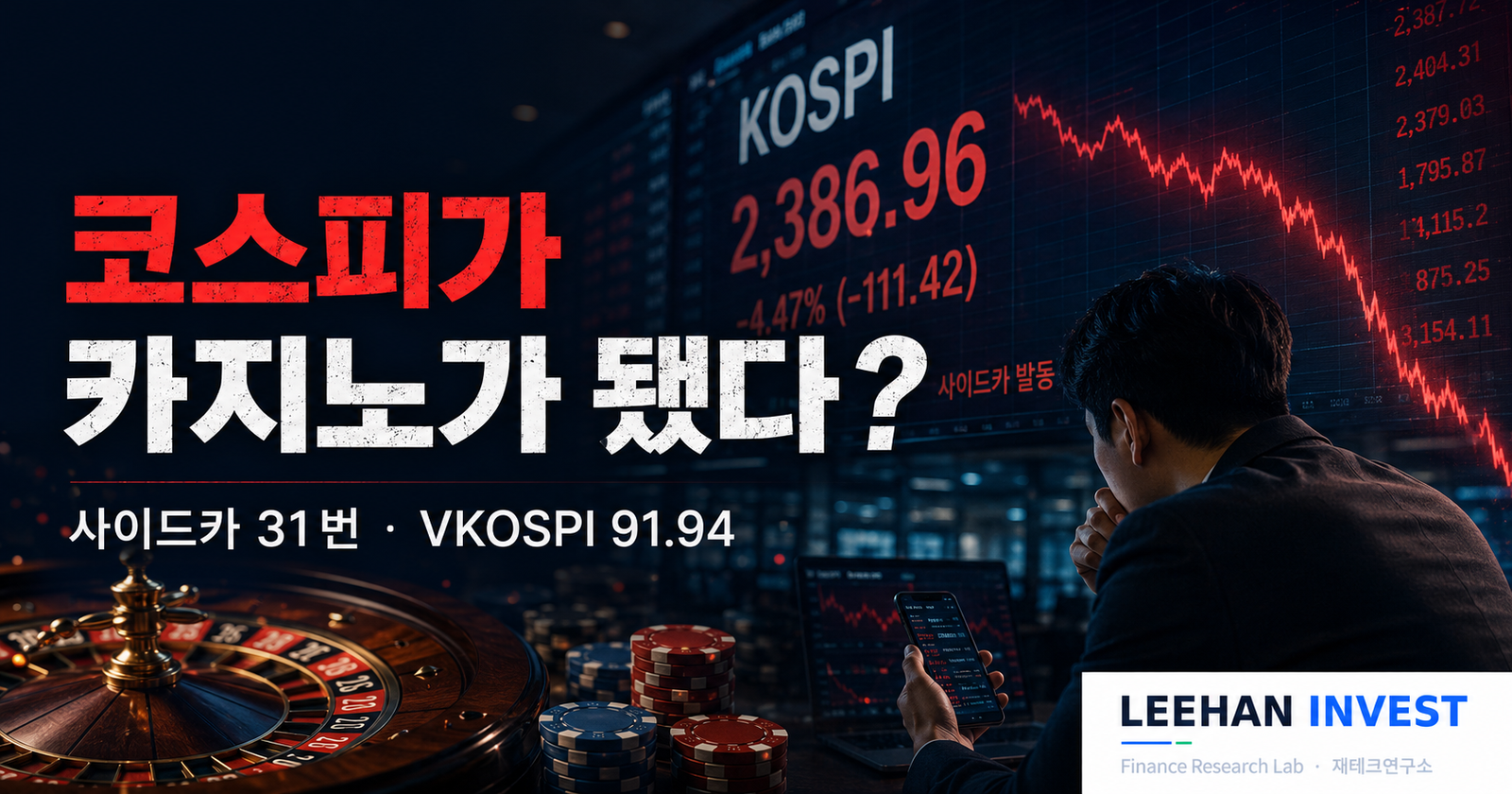 코스피 사이드카 발동 이유와 내 주식 대응법 (2026)